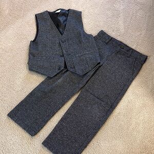 Gymboree Gray Tweed Kids Vest and Dress Pants
